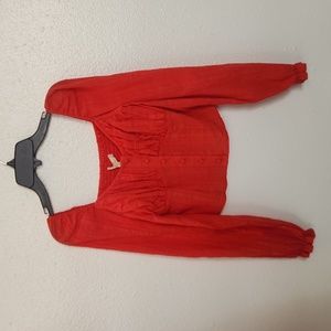 Chelsea & Violet Long Sleeve Runched Top